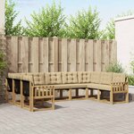 vidaXL Ensemble de canapés d'extérieur 9 pc Blanc et Beige