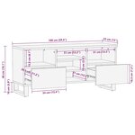 vidaXL Meubles et étagères de rangement pour médias Blanc et Noir