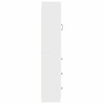 vidaXL Ensemble de Meubles 2 Pièces Blanc brillant 33 x 34 5 x 87 cm