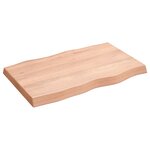 vidaXL Dessus de table bois massif traité bordure assortie