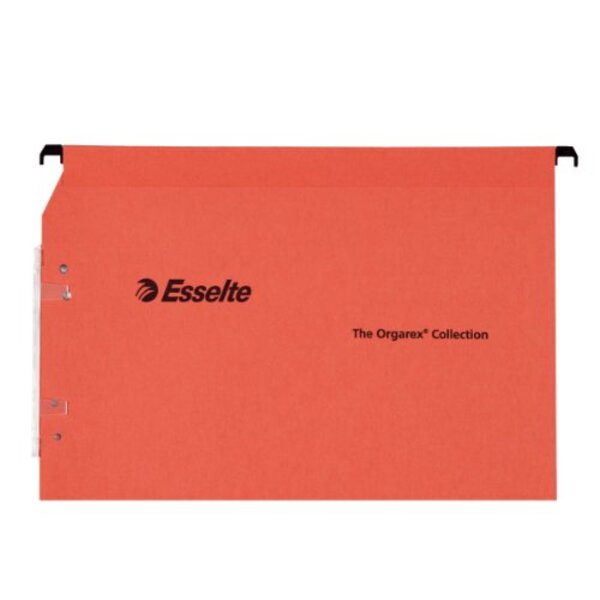 Boîte de 25 dossiers suspendus pour armoire kraft Fond 30 mm Orange L'OBLIQUE AZ