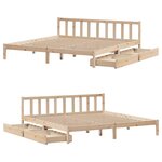 vidaXL Cadre de lit sans matelas 200x200 cm bois massif de pin
