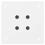vidaXL Pieds de table basse 4 pièces Blanc 30 cm Acier