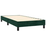vidaXL Sommier à lattes de lit et matelas Vert foncé 80x200 cm Velours