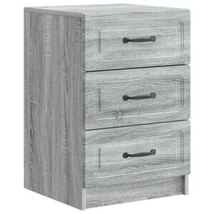 vidaXL Cabinet de chevet Sonoma gris 43 x 41 x 63 5 cm