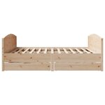 vidaXL Cadre de lit sans matelas 160x200 cm bois massif de pin