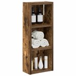 vidaXL Armoire murale de salle de bain Chêne Fumé 20 x 10 x 50 cm