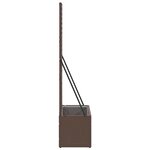 vidaXL Cache-pot de jardin Marron 70 x 30 x 135 cm Métal
