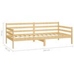 vidaXL Lit de jour sans matelas avec tiroirs 90x200 cm bois pin massif