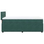 vidaXL Sommier à lattes de lit avec matelas Vert foncé 90x200 cm