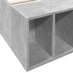 vidaXL Cadre de lit sans matelas gris béton 100x200 cm