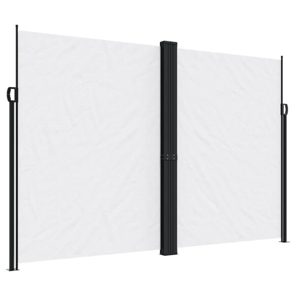 vidaXL Auvent latéral rétractable blanc 220x600 cm