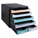 Module De Classement Big Box Maxi 6 Tiroirs Aquarel - Couleurs Assorties - Exacompta