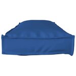 vidaXL Set de coussins de palette 2 Pièces Bleu royal 120 x 40 x 8 cm