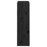 vidaXL Bibliothèque/Séparateur de pièce Noir 60x30x103 5 cm Pin massif