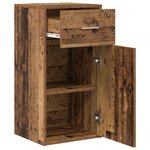 vidaXL Armoire de rangement marron Bois ancien Bois d'ingénierie