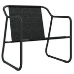 vidaXL Salon de jardin avec coussins 3 Pièces anthracite acier