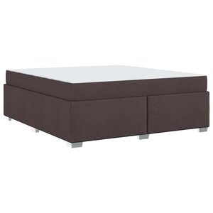 vidaXL Cadre de lit Marron foncé 180 x 200 cm tissu