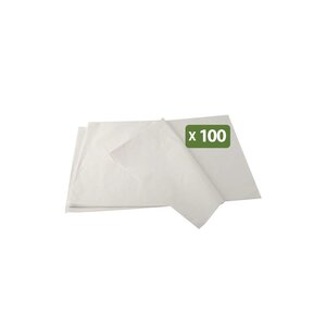 Pack and Move - Lot 100 feuilles papier de soie - 32 5 x 60 cm - Blanc - Emballage cadeau  décoration  anniversaire  mariage