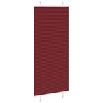vidaXL Store plissé rouge bordeaux 90x200 cm largeur du tissu 89 4 cm