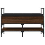 vidaXL Banc à chaussures chêne marron 85 5x42x57 5cm bois d'ingénierie