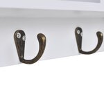 vidaXL Armoire murale pour clés et bijoux avec portes et crochets