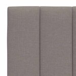 vidaXL Coussin de tête de lit taupe 200 cm tissu