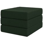 vidaXL Canapé-lit pliable 75 x 67 x 45 cm Vert foncé