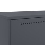 vidaXL Buffet haut anthracite 68x39x111 5 cm acier laminé à froid