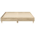 vidaXL Cadre de lit sans matelas chêne sonoma 150x200 cm