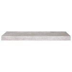 vidaXL Étagères murales flottantes 2 Pièces gris béton 60x23 5x3 8 cm MDF