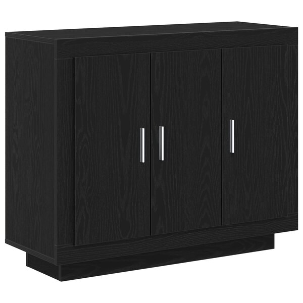 Buffet vidaXL Chêne Noir 92x35x75 cm Bois Stratifié