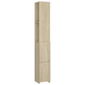 vidaXL Armoire salle de bain chêne sonoma 25x26 5x170 cm