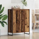 vidaXL Cabinet à chaussures avec stockage Bois Ancien 79 x 36 x 100 cm