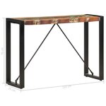 vidaXL Table console 110x35x76 cm Bois de récupération massif