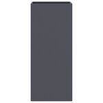 vidaXL Jardinière anthracite 32x29x75 cm acier
