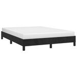 vidaXL Cadre de lit sans matelas noir 140x200 cm velours