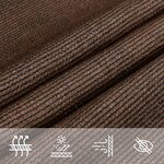 vidaXL Voile d'ombrage 160 g/m² trapèze marron 4/5x4 m PEHD