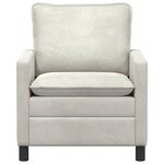 vidaXL Canapé Crème 76 x 81 x 87 5 cm Velours