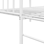 Lit daybed vidaXL avec tiroir blanc 80x200 cm en acier
