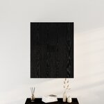 Étagère murale vidaXL Chêne noir 69 5x34x90 cm en bois composite
