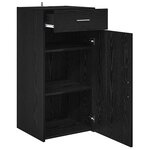 vidaXL Buffet Chêne noir 42 5 x 40 x 93 cm Bois d'ingénierie
