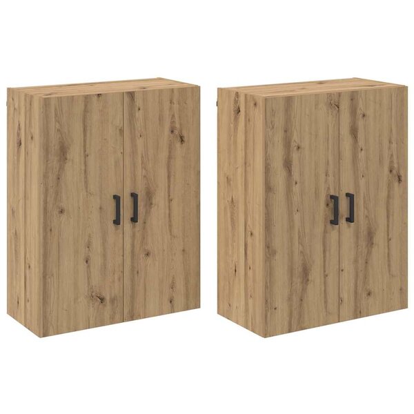 vidaXL Armoires Murailles 2 Pièces chêne artisanal 69 5 x 34 x 90 cm