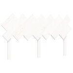 vidaXL Cadre de lit avec tête de lit blanc 140x200 cm bois massif