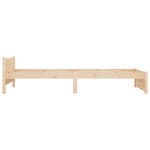 vidaXL Cadre de lit bois massif 75x190 cm petit simple