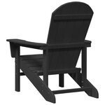 Chaises Adirondack vidaXL 2 Pièces Noires 74x82x90 cm HDPE