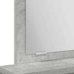 vidaXL Coiffeuse Gris béton 50 x 41 x 140 cm Bois d'ingénierie
