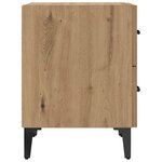 vidaXL Armoire de lit avec tiroir Chêne artisanal 40 x 35 x 47 5 cm