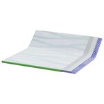 vidaXL Coussins de Matelas Blanc et vert 200 x 200 cm
