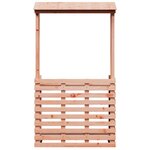 vidaXL Table de bar d'extérieur et toit 112 5x57x195 5 cm bois massif